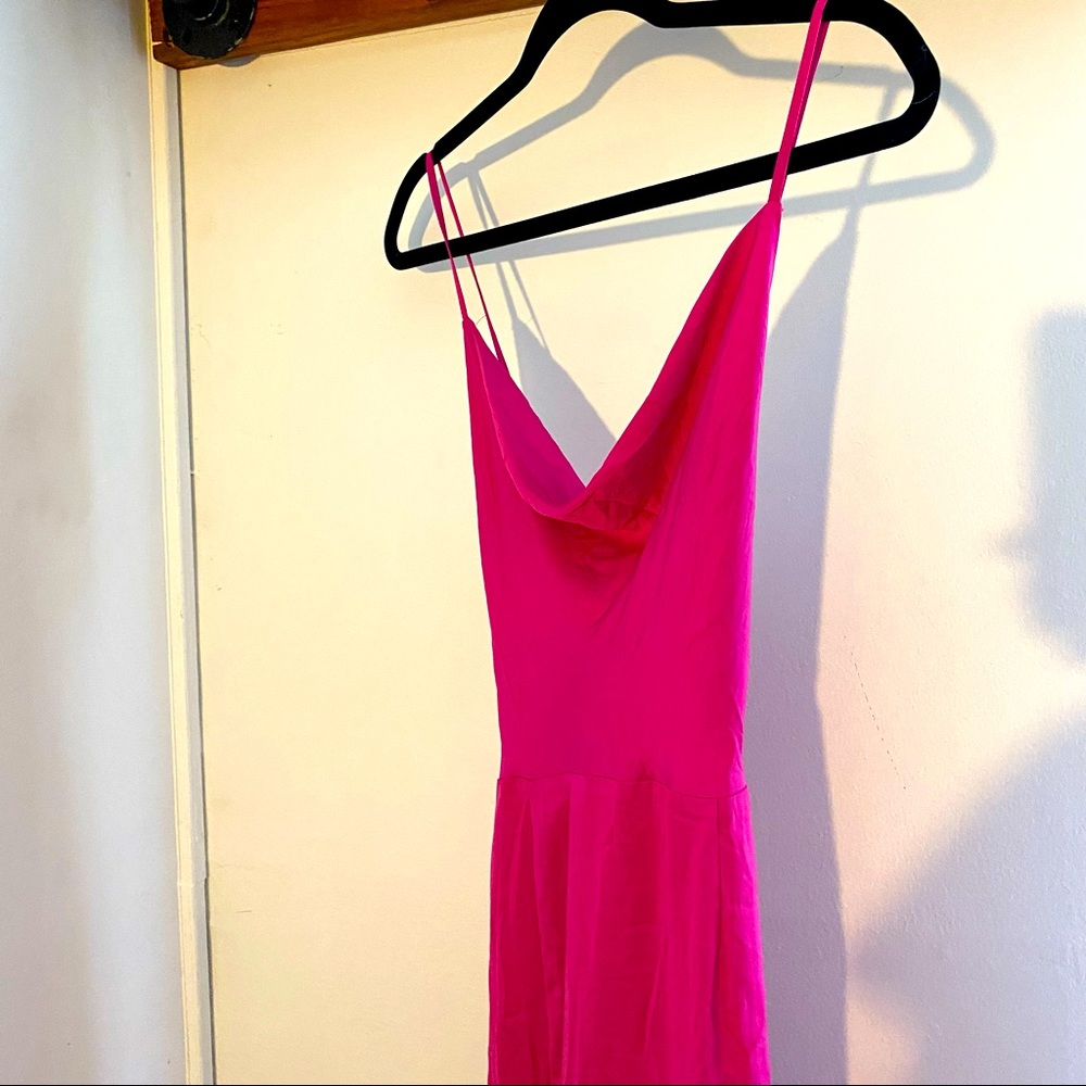 Forever 21 Satin Cross-back Maxi Dress